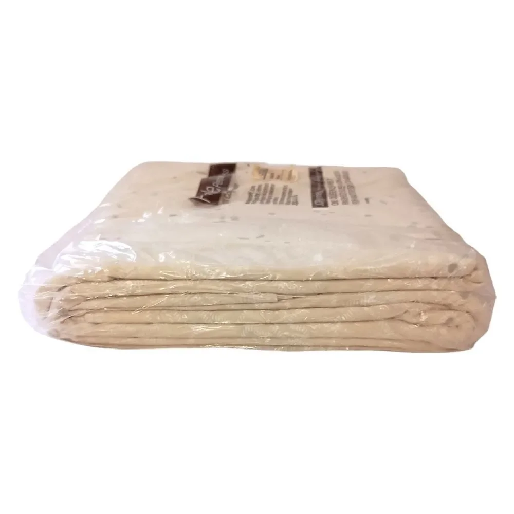 JCPenney Percale Queen Flat Sheet Ivory Color Vintage 80s 90s Cottage Farmhouse.